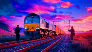 Illustration of the China-Europe Railway Express impacted by Russian sanctions (AI-generated, non-realistic illustration). Credit: Ideogram.