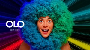 Illustration of a newly discovered color named olo, showcasing its blue-green hue with unprecedented saturation (AI-generated, non-realistic illustration). Credit: Ideogram.
