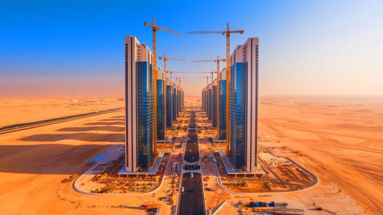 The First 1.5 Miles of This Audacious Dream: Saudi Arabia’s the Line megacity officially begins vertical rise in the heart of the desert