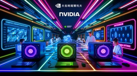 Illustration of a high-performance algorithm enhancing consumer GPU capabilities for material design (AI-generated, non-realistic illustration). Credit: Ideogram.