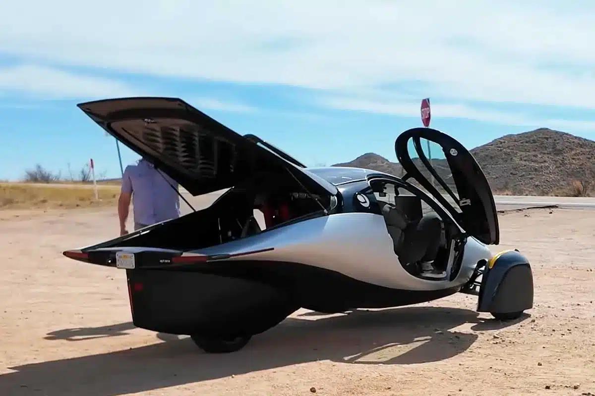The Aptera is a solar-powered electric vehicle.