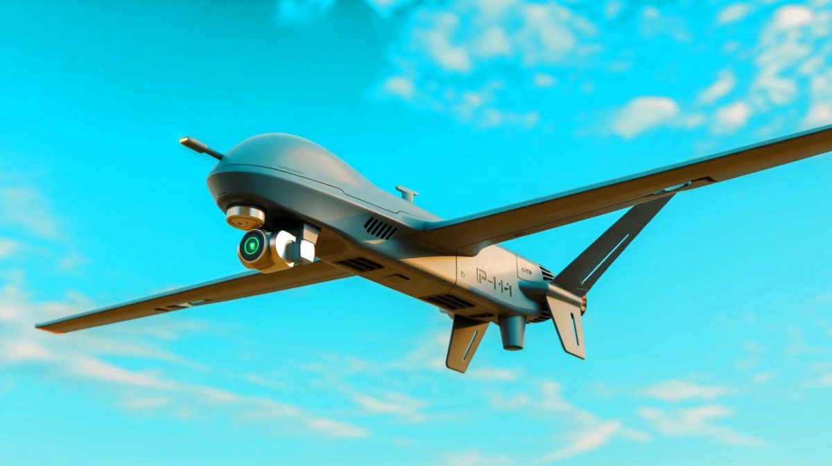 “This Drone Strikes from 1,000 Miles”: Ukraine Unveils This Aerial Weapon Carrying a Stunning 260 Pounds of Explosives Illustration of Ukraine's FP-1 drone unveiling during the Infantry Day celebrations (AI-generated, unrealistic). Credit: Ideogram.