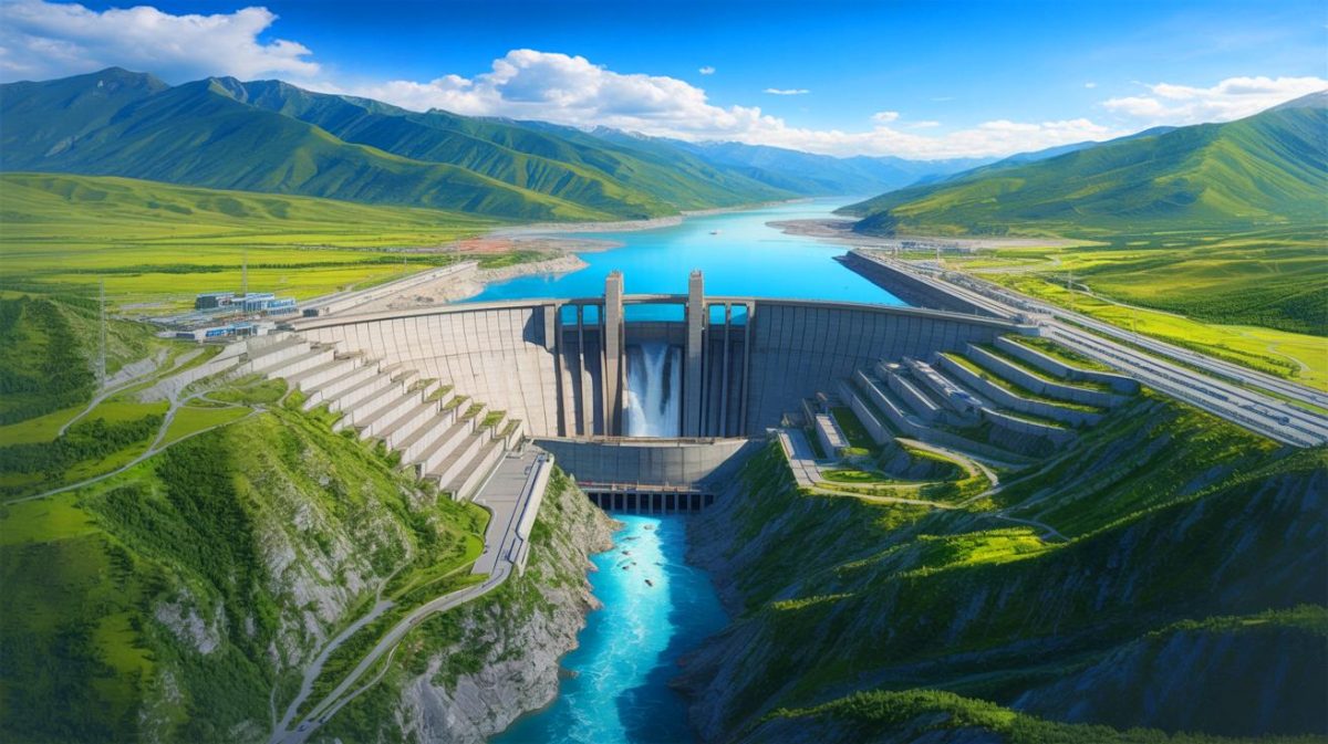 “Billions Lost in Water War!” : China’s Massive Dam on World’s Roof Sparks Fear of Water Crisis Across India and Neighbors Illustration of the massive hydroelectric project on the Tibetan Plateau initiated by China.