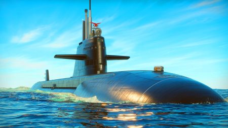 Illustration of the USS Iowa submarine showcasing advanced technology and maritime heritage.