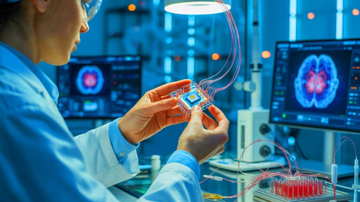 Neuralink’s Bold Move: Seven Paralyzed Brits to Test Brain Implant That Lets You “Control Tech With Your Mind” Illustration of Neuralink's brain implant technology trial in the United Kingdom.