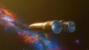 Illustration of the futuristic Chrysalis spacecraft designed for interstellar travel to Proxima b.