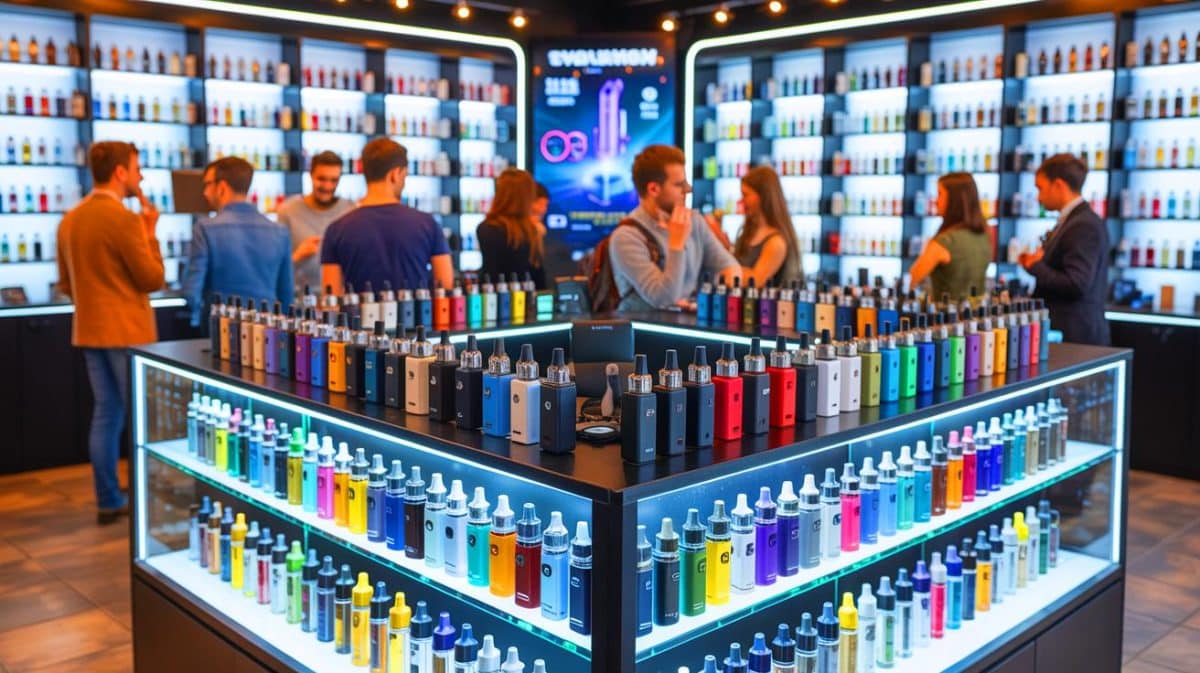 E-Cigarette Market Faces Turbulent Shift: “Unprecedented 25% Decline” Sparks Industry-Wide Panic and Urgent Reforms Illustration of the evolving e-cigarette market driven by innovation and regulatory changes.