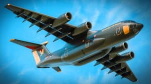 Illustration of the WindRunner aircraft revolutionizing military logistics with its unprecedented cargo capacity and operational capabilities.